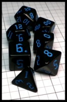 Dice : Dice - Dice Sets - Surhugvy Black with Blue Numerals - Amazon Jan 2024